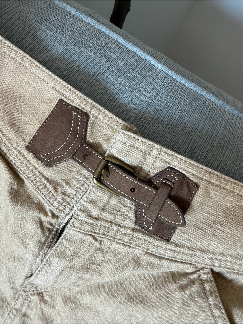 Ralph Lauren Beige Khaki Skirt with Green Label - Picture 3 of 5